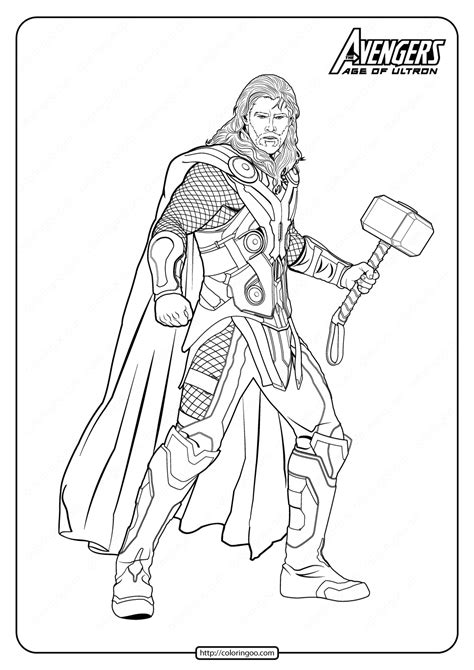 marvel  avengers thor  coloring pages avengers coloring pages