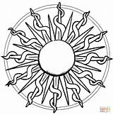 Ausmalbilder Mandala Sonne Ausmalbild Ausdrucken sketch template