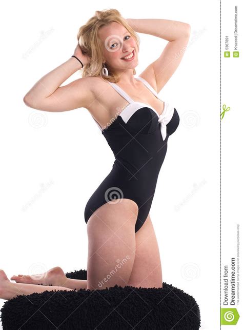 Blonde In Pin Up Pose Stock Image Image Of Girl Person