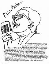 Coloring Pages History Baker Ella Month Angelou Maya Ruby Bridges Drawing Printable Civil Rights Getcolorings Getdrawings Color Colorings Template Sheets sketch template
