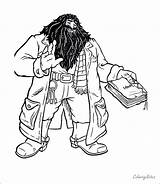 Easy Hagrid Printable sketch template