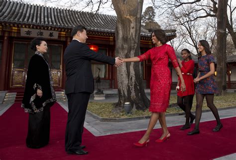 us first lady meets chinese president xi and wife