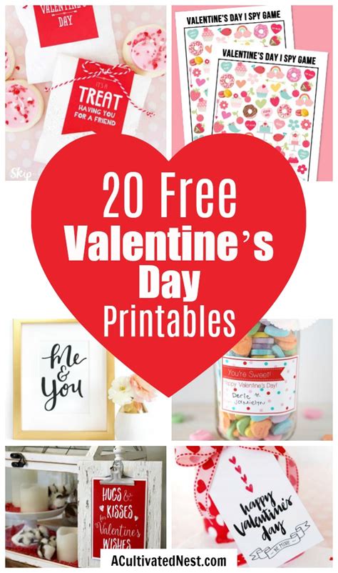 adorable  valentines day printables  cultivated nest