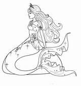 Sereia Merliah Merlia Desenhos Oceana Meerjungfrau Trickfilmfiguren Cartoni Desenhosparacolorir Malvorlage sketch template