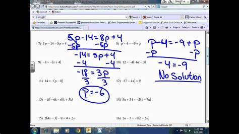 algebra  solving multi step  literal equations youtube