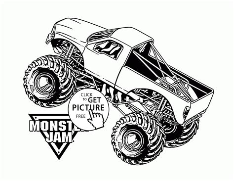 monster jam truck coloring page  kids transportation coloring pages