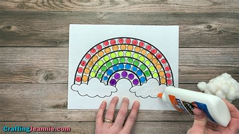 dot rainbow  printable crafting jeannie