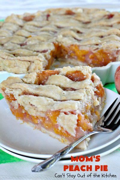 mom s peach pie can t stay out of the kitchen