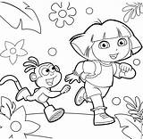Dora Colouring Ouvrir Boyama sketch template