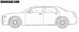 Chrysler 300c Draw Drawing Drawcarz sketch template