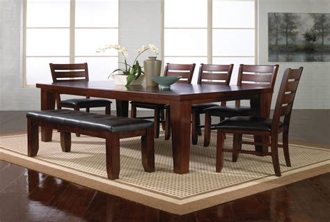 benched dining table idea solid wood dining set dining room sets