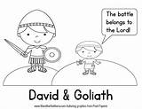 Goliath Preschool Prek Pack Printables Childrens Scripture sketch template