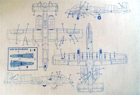 fairchild republic   thunderbolt ii warthog blueprint   etsy aircraft design