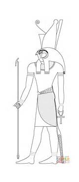 Horus God Colorare Egizi Disegno Anubis Egizie Egizia Sarcophagus Divinita Supercoloring Facili Egitto sketch template