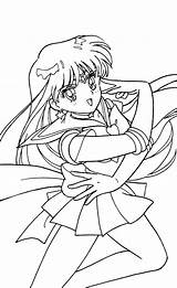 Sailor Mars Coloring Pages Action Kids sketch template