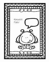 Homework Cover Folder Sheet Kindergarten Teacherspayteachers School Pages Communication First Choose Board sketch template