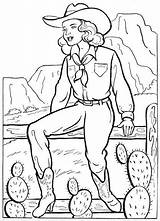 Coloring Pages Western Kids sketch template