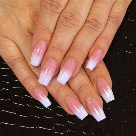 pink  white fade     absolute favorite nail trends
