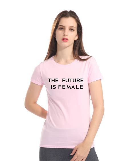 2019 women t shirt summer fashion the future is female letters printing