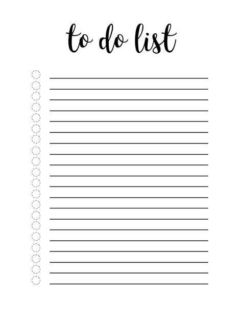 printable   list template paper trail design   lists