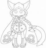 Taokaka Chibi sketch template