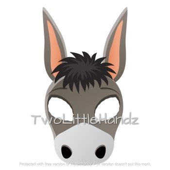 donkey ears template etsy