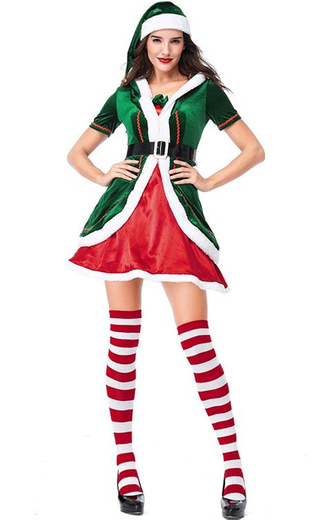 Christmas Elf Costume Woman Party Cosplay Sets