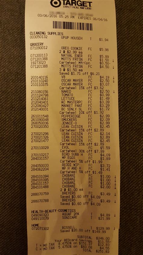 Show Us Your Grocery Receipts Part Seven Target By Nicole Dieker
