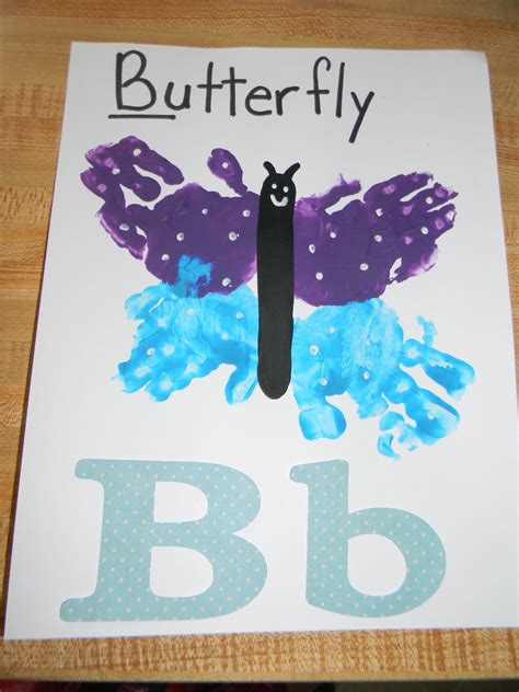 homemade memories alphabet book    butterfly