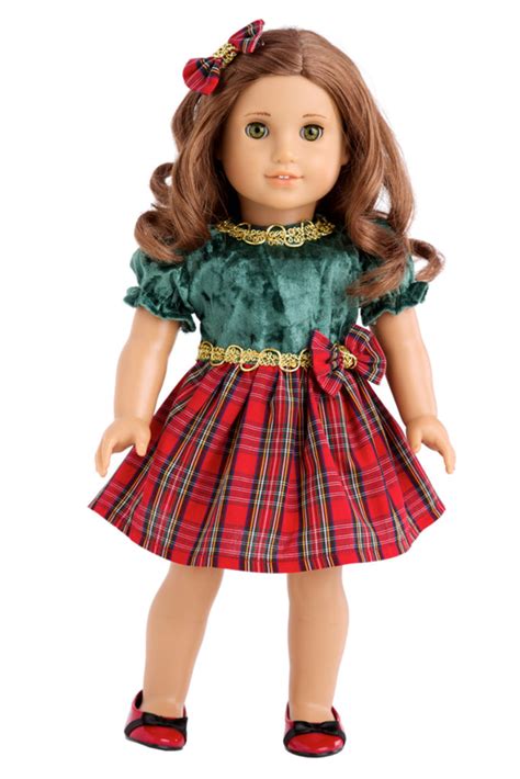 Christmas Classic Clothes For 18 Inch American Girl Doll Holiday