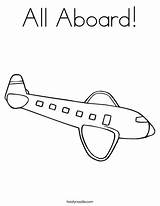 Coloring Pesawat Aboard Airplane Terbang Pages Transportation Plane Windows Favorites Login Add Twistynoodle Noodle sketch template
