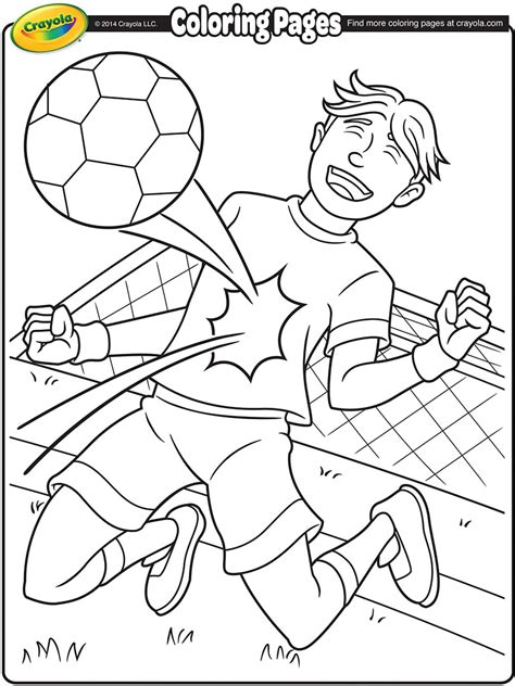 soccer goalie coloring pages  getcoloringscom  printable