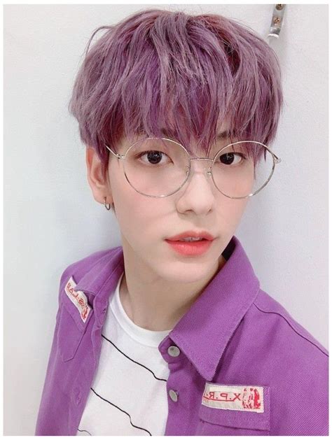 ~°soobin°~ soobin purple hair purple hair soobin with