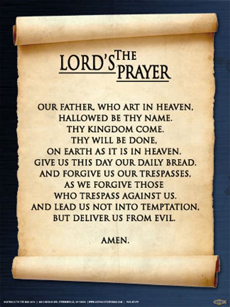 lords prayer poster catholic   max  catholic store