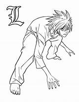 Death Note Coloring Print Pages Color Kids Anime Coloriage Funny sketch template