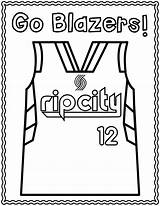 Blazers Trailblazers sketch template
