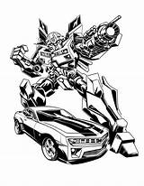 Bumblebee Coloring Pages Car Awesome Color sketch template