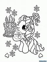 Unicorn Coloring Birthday Pages Cake Birthda Marvelous Animal sketch template