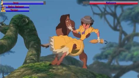 Tarzan Baboon Chase With Healthbars Youtube
