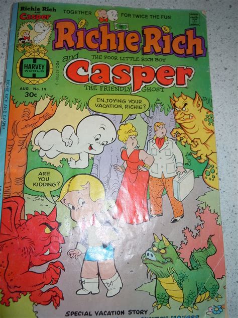 Richie Rich And Casper The Friendly Ghost Comic Aug 1977