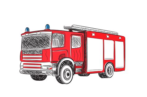 fire truck fire truck drawing fire trucks firefighter art