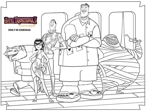 hotel transylvania coloring pages  coloring pages  kids dennis