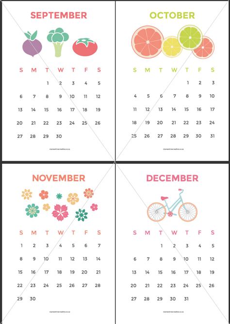 cute calendar calendar template