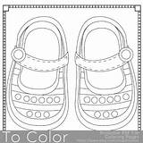 Baby Coloring Shoes Booties Pages Color Line Printable Getcolorings Drawings Print Shower sketch template