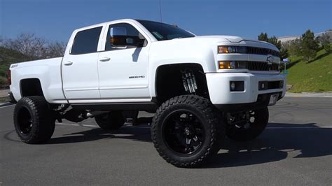 huge lifted chevy duramax  youtube