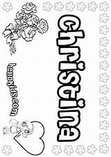 Arianna Coloring Pages Name Sheets Hellokids Color Names Christina Arriana Print Ashlyn Emma Template sketch template