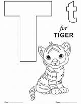 Coloring Pages Tiger Letter Alphabet Printable Sheets Preschool Kids Worksheets Printables Baby 05e9 Abc Color Little Letters Print Colouring Tigers sketch template