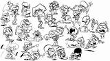 Loud House Coloring Pages Characters Book Print Choose Board sketch template