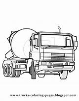 Truck Wheeler Baufahrzeug Getcolorings Lifted sketch template