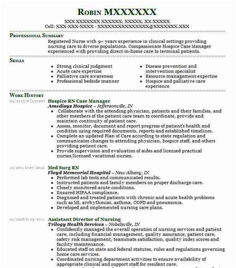 rn case manager resume summary nathan